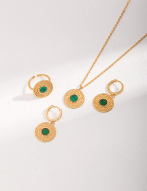 Green Gemstone Set