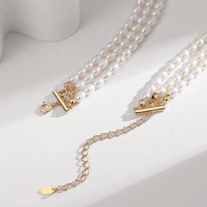 Yuina Mini Pearls Triple Necklace