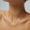 Triple chains necklace