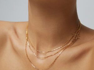 Triple chains necklace