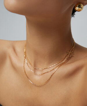 Triple chains necklace