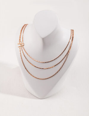 Triple chains necklace