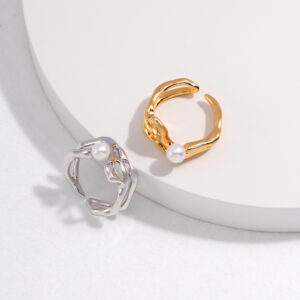 Aiko Silver Pearl Ring