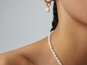 Pearl Necklace with Heart Pendant